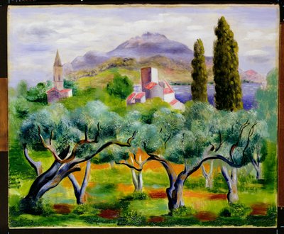 Krajobraz, ok. 1920 r. autorstwa Moise Kisling