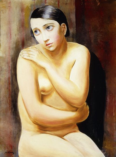 Naga kobieta siedząca; Femme Nue Assise autorstwa Moise Kisling