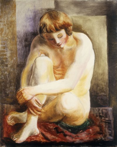 Akt siedzący; Nu Assis autorstwa Moise Kisling