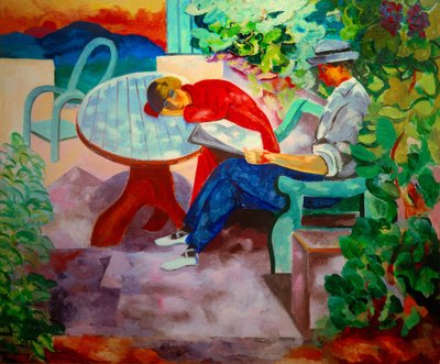 Siesta w Saint-Tropez (Kisling z Renée) autorstwa Moise Kisling