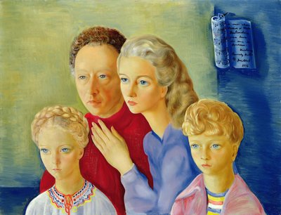 Rodzina Rubinsteinów autorstwa Moise Kisling
