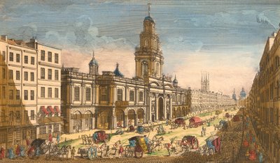 Widok na Royal Exchange, Londyn, 1751 autorstwa Moithey Lainee