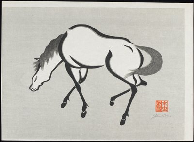 Koń (B) autorstwa Mokuchu Urushibara