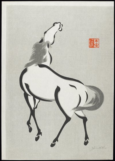 Koń (C) autorstwa Mokuchu Urushibara