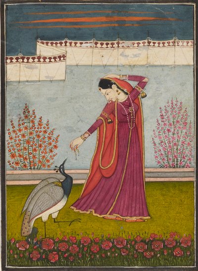 Mor Priya, ok. 1800 autorstwa Mola Ram