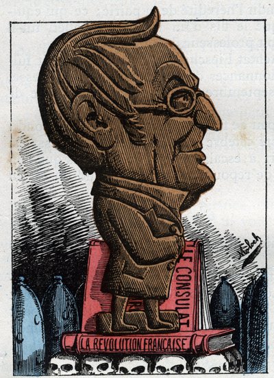 Portret Adolphe Thiersa (1797-1877), prezydenta Republiki Francuskiej autorstwa Moloch