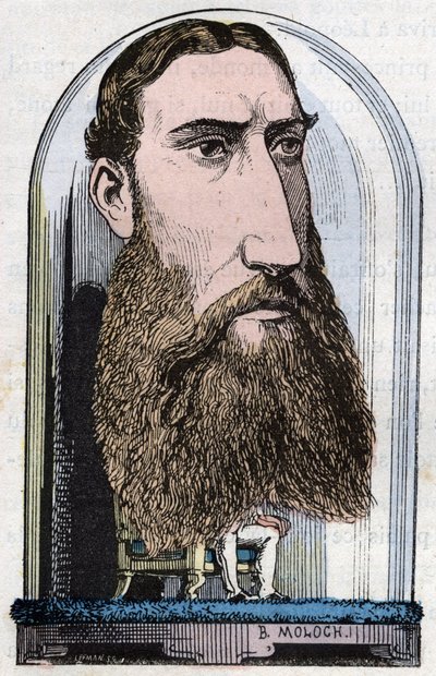 Portret Leopolda II, króla Belgów (Louis Philippe Marie Victor), księcia Belgii, księcia Saksonii, księcia Saksonii-Coburg-Gotha, księcia Brabancji autorstwa Moloch