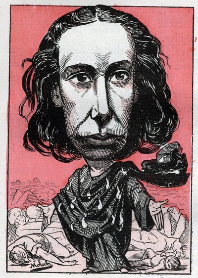 Portret Louise Michel (1830-1905), nauczycielki, działaczki robotniczej, anarchistki, nazywanej „Louve Rouge”” autorstwa Moloch