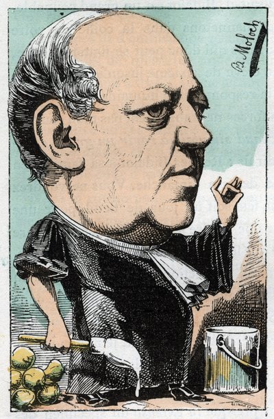 Portret Maître Charlesa Lachauda (1817-1882), francuskiego prawnika autorstwa Moloch