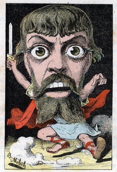 Portret aktora Mount-Sully (Jean Sully Mounet, Mounet Sully autorstwa Moloch