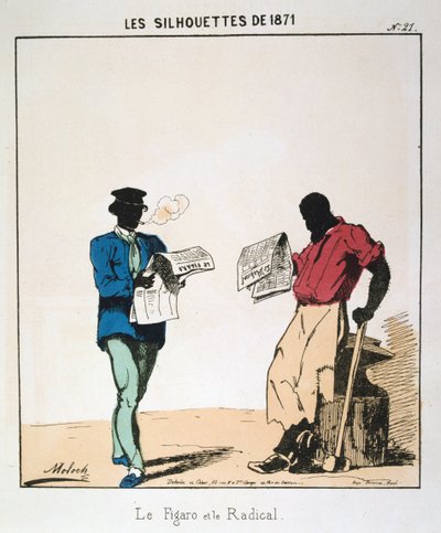Le Figaro i radykał, 1871 autorstwa Moloch