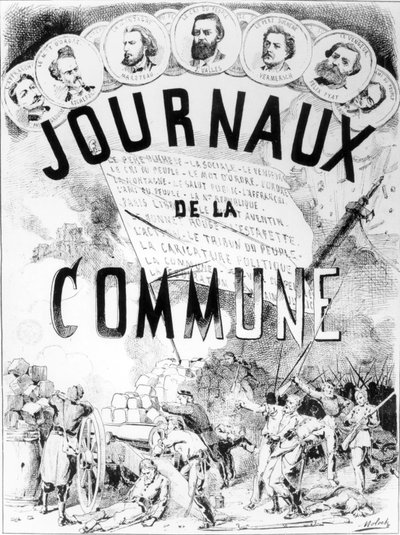 Gazety Komuny w Paryżu, 1870-71 autorstwa Moloch