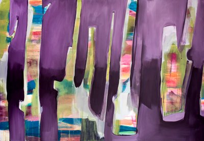 Ghost Limb, 2019 (akryl na płótnie) autorstwa Monica Perez Vega