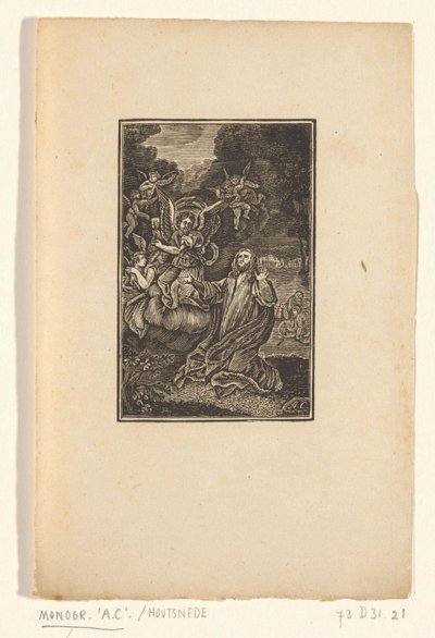 Chrystus na Górze Oliwnej autorstwa Monogrammist AC (houtgraveur)
