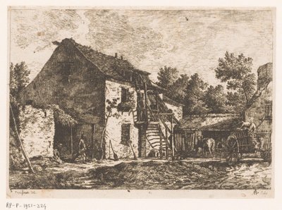 Gospodarstwo rolne autorstwa Monogrammist ADL (graveur)