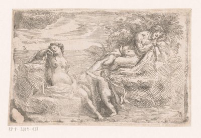 Sceny mitologiczne autorstwa Monogrammist AF (etser)