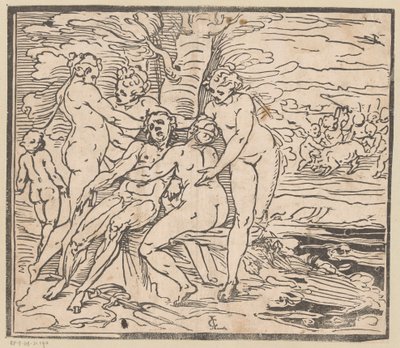 Wenus opłakuje śmierć Adonisa autorstwa Monogrammist GGN (attributed to)