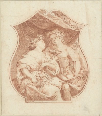 Bachus i Ceres autorstwa Monogrammist KG