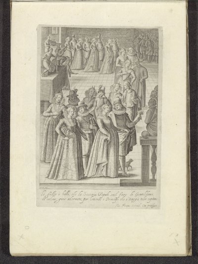 Wenecjanie bal Scenes uit het Venetiaanse leven (tytuł serii) Habiti d