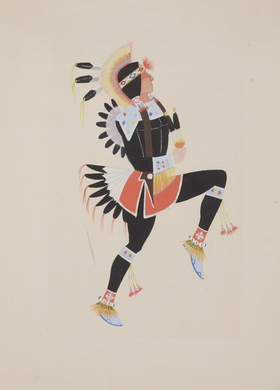 Panel #1, c.1934 (akwarela) autorstwa Monroe Tsatoke