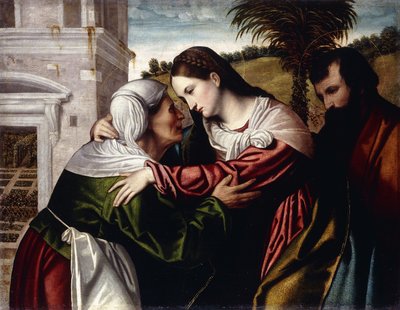 Nawiedzenie Matki Boskiej autorstwa Moretto da Brescia