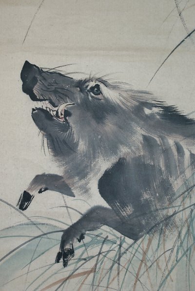 Inoshishi-zu autorstwa Mori Sosen autorstwa Mori Sosen