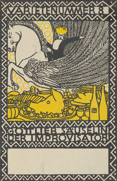 Akt 8: Gottlieb Säuselin Improwizator Odmiana numer 8: Gottlieb Säuselin Improwizator..., 1907. autorstwa Moritz Jung
