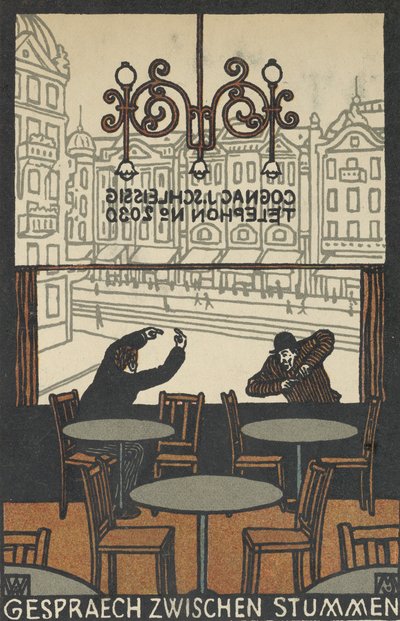 Rozmowa Mutes Gespraech zwischen Stummen, 1907. autorstwa Moritz Jung