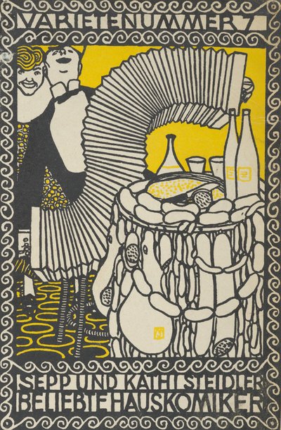 Variety Act 7: Sepp i Kathi Steidler, Popular House Comedians Variety Act 7: Sepp i..., 1907. autorstwa Moritz Jung