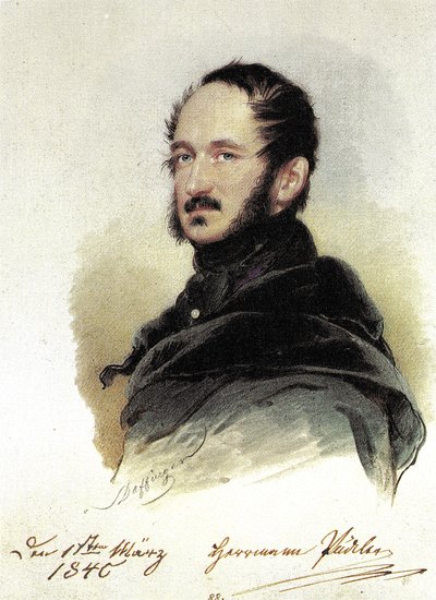 Daffinger, Moritz - Hermann Pückler-Muskau autorstwa Moritz Michael Daffinger