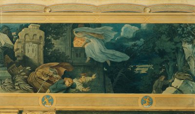 Piękna Meluzyna: IX. Ból matki Melusine autorstwa Moritz Ludwig von Schwind
