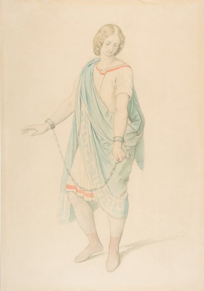 Sopran Karoline Hetzenecker w roli Sesto w La Clemenza di Tito ..., ca. 1848. autorstwa Moritz Ludwig von Schwind