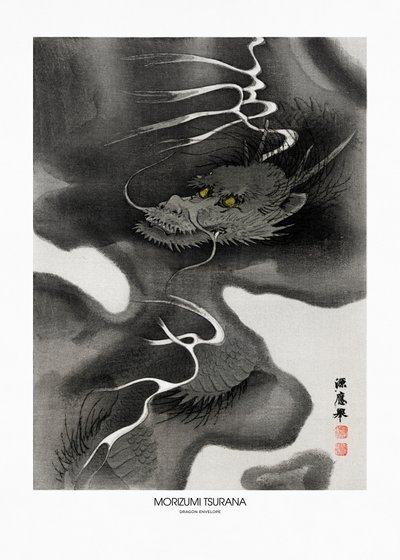 „Dragon Envelope” (1809–1892) – zabytkowe drzeworyty autorstwa Morizumi Tsurana