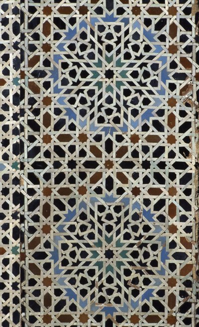 Bou Inania Madrasa, zellij tilework, c14 (ceramika) autorstwa Moroccan School