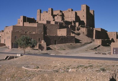 Widok na ksar, dolinę Draa autorstwa Moroccan School