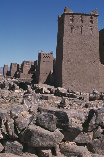 Widok na ksar, dolinę Draa autorstwa Moroccan School
