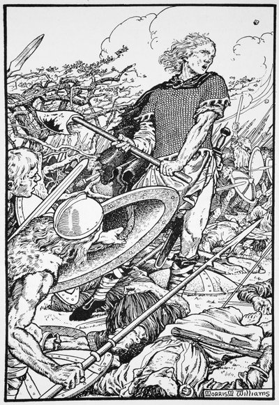 Alfred Wielki w bitwie pod Ashdown, 871 1913 autorstwa Morris Meredith Williams