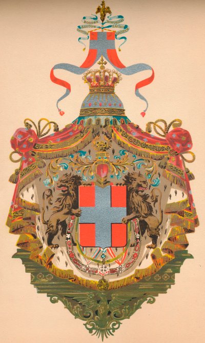 Herb Królestwa Włoch, c1933 autorstwa Morris and Co Ltd Whitehead