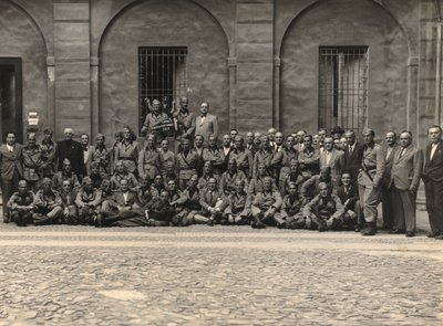 Album "MVSN- Blackshirts": Ochotnicza milicja w wojnie wyjazdowej do Afryki (zdjęcie czarno-białe) autorstwa Mortacchini Mortacchini