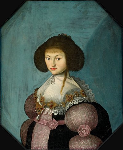 Księżniczka Magdalena Sibylle Saksonii 1617-1668, księżna..., w latach 1635-1660. autorstwa Morten Steenwinkel