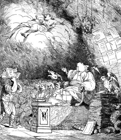 „Jaskinia Recenzenta”, 1765. autorstwa Mortimer