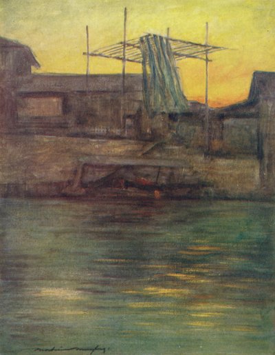 „Tylny kanał, Osaka”, ok. 1887, 1901 r. autorstwa Mortimer L Menpes