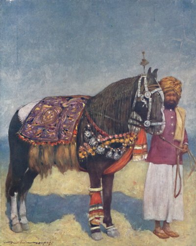 „Koń z Jodhpur”, 1903 autorstwa Mortimer L Menpes