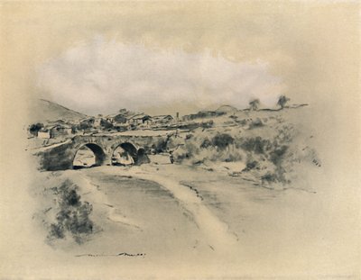 „Meksykańska wioska”, 1903 autorstwa Mortimer L Menpes