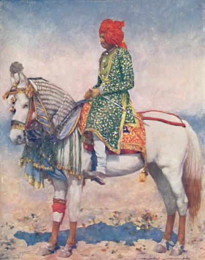 „Występujący koń ze stanu Alwar”, 1903 autorstwa Mortimer L Menpes