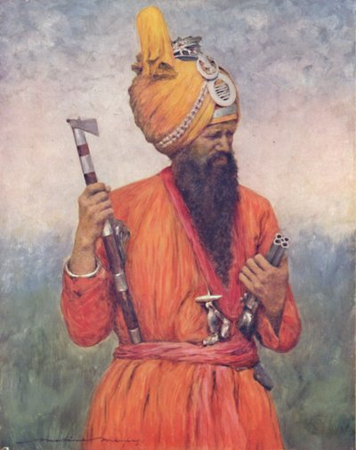 Retainer z Jind, 1903 autorstwa Mortimer L Menpes