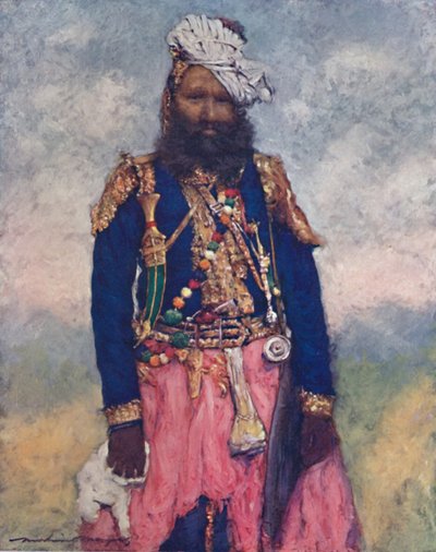 Retainer z Rajgargh, 1903 autorstwa Mortimer L Menpes
