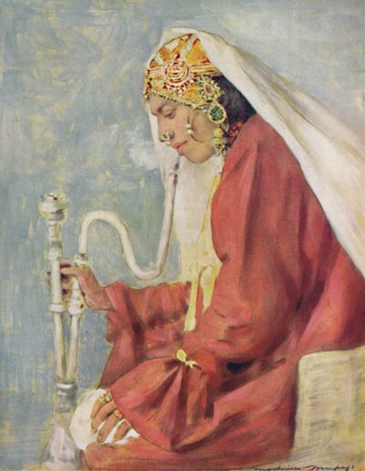 "Śpiewająca dziewczyna", 1903 autorstwa Mortimer L Menpes