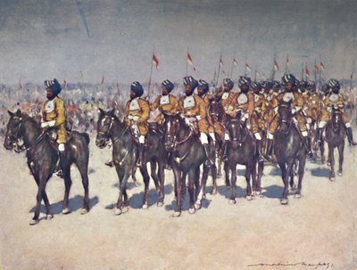 „Ochrona Bombaju”, 1903 autorstwa Mortimer L Menpes