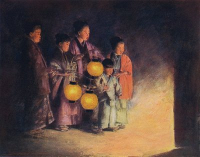 „W świetle latarni”, c1887, 1901 autorstwa Mortimer L Menpes